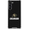 University of Colorado CU Logo on Black Galaxy S23 Plus Clear Case