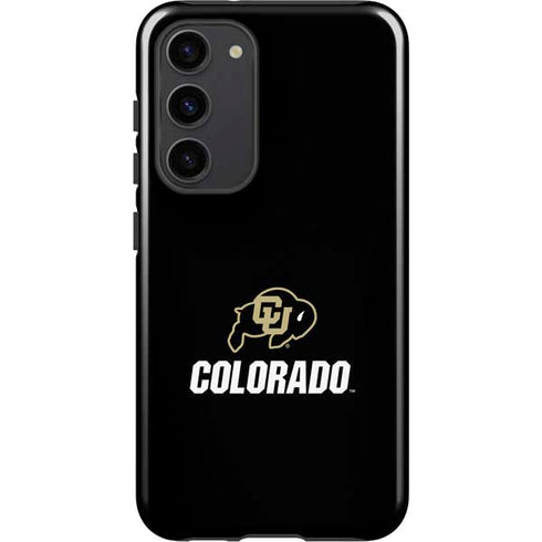 University of Colorado CU Logo on Black Galaxy S23 Plus Pro Case