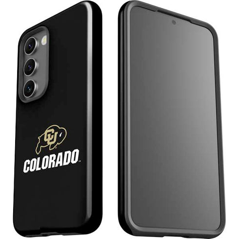 University of Colorado CU Logo on Black Galaxy S23 Plus Pro Case