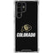 University of Colorado CU Logo on Black Galaxy S23 Ultra Clear Case