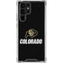 University of Colorado CU Logo on Black Galaxy S23 Ultra Clear Case