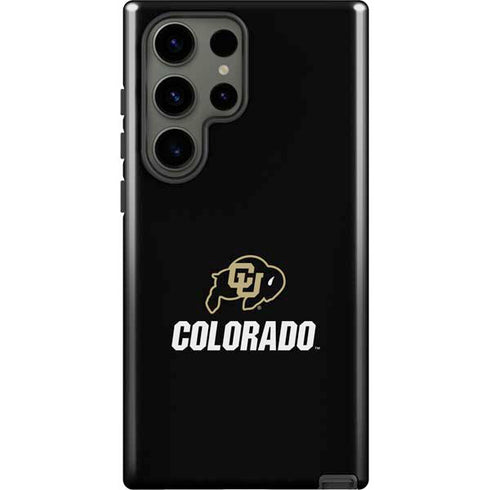 University of Colorado CU Logo on Black Galaxy S23 Ultra Pro Case