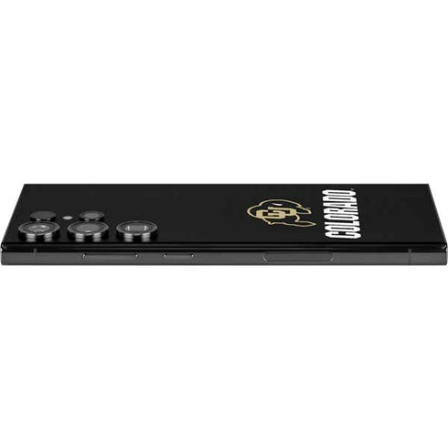 University of Colorado CU Logo on Black Galaxy Skins