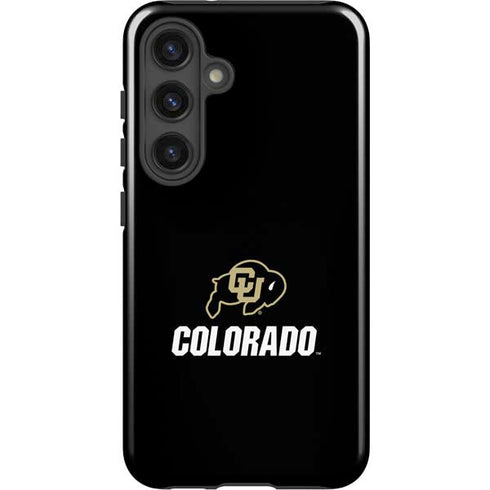 University of Colorado CU Logo on Black Galaxy S25 Plus Impact Case
