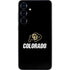 University of Colorado CU Logo on Black Galaxy S25 Plus Skin