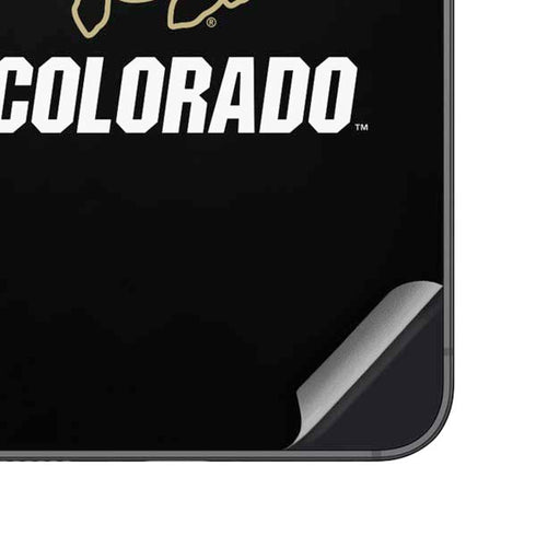 University of Colorado CU Logo on Black Galaxy S24 Plus Skin
