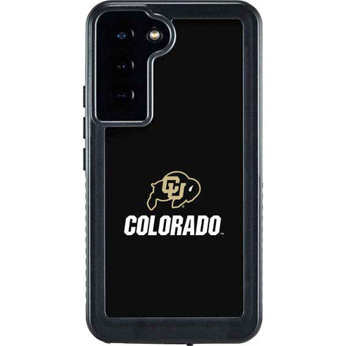 University of Colorado CU Logo on Black Galaxy S24 Plus Waterproof Case