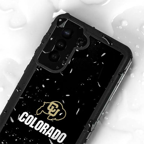 University of Colorado CU Logo on Black Galaxy S24 Plus Waterproof Case