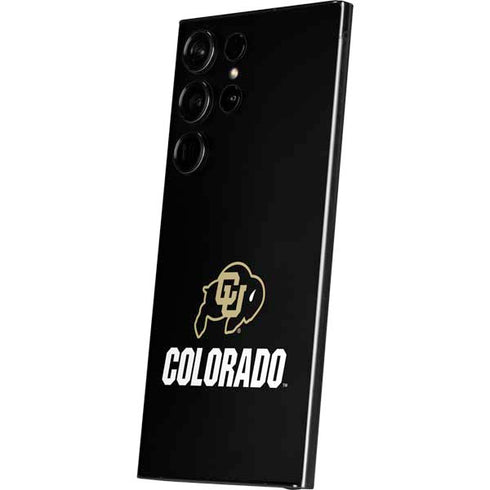 University of Colorado CU Logo on Black Galaxy S24 Ultra Skin