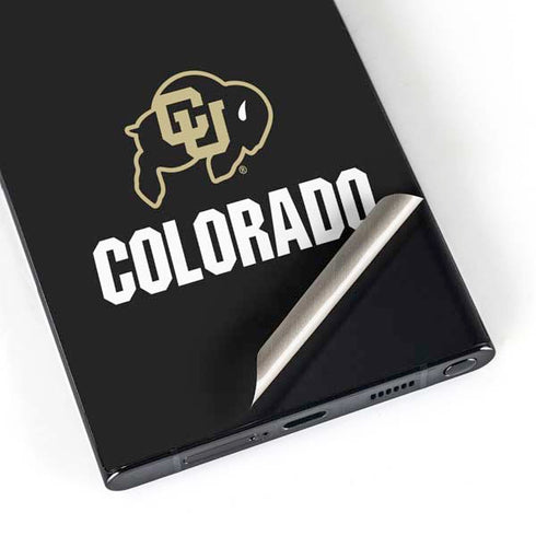 University of Colorado CU Logo on Black Galaxy S24 Ultra Skin