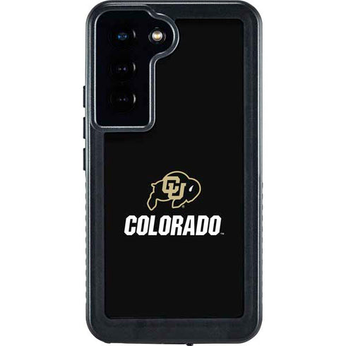 University of Colorado CU Logo on Black Galaxy S24 Waterproof Case