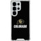 University of Colorado CU Logo on Black Galaxy S25 Ultra Clear Case