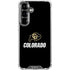 University of Colorado CU Logo on Black Galaxy S26 Clear Case