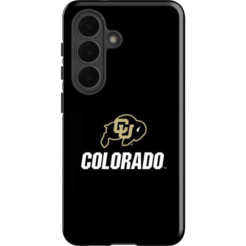 University of Colorado CU Logo on Black Galaxy S26 Impact Case