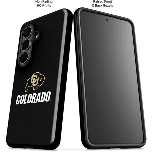 University of Colorado CU Logo on Black Galaxy S26 Impact Case