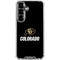 University of Colorado CU Logo on Black Galaxy S26 Plus Clear Case
