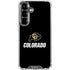 University of Colorado CU Logo on Black Galaxy S26 Plus Clear Case