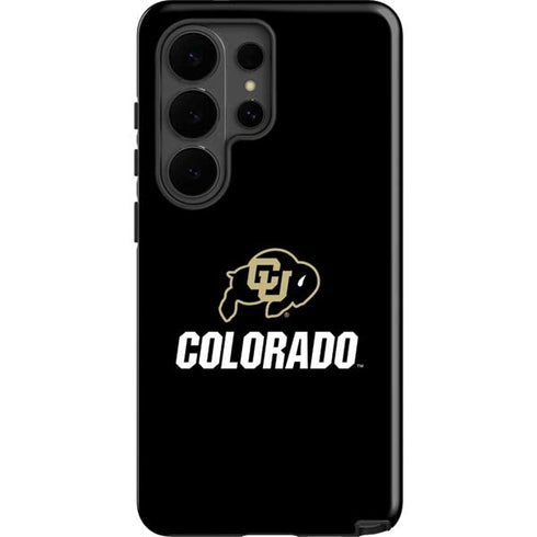 University of Colorado CU Logo on Black Galaxy S26 Ultra Impact Case