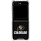 University of Colorado CU Logo on Black Galaxy Z Flip6 Clear Case
