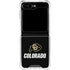 University of Colorado CU Logo on Black Galaxy Z Flip6 Clear Case