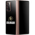 University of Colorado CU Logo on Black Galaxy Z Fold2 5G Skin