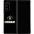University of Colorado CU Logo on Black Galaxy Z Fold2 5G Skin