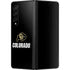 University of Colorado CU Logo on Black Galaxy Z Fold3 5G Skin