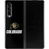 University of Colorado CU Logo on Black Galaxy Z Fold3 5G Skin