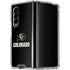 University of Colorado CU Logo on Black Galaxy Z Fold4 5G Clear Case