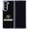 University of Colorado CU Logo on Black Galaxy Z Fold5 5G Clear Case