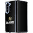 University of Colorado CU Logo on Black Galaxy Z Fold5 5G Clear Case