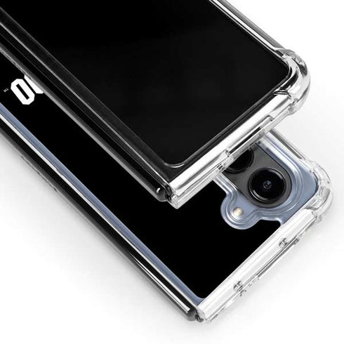 University of Colorado CU Logo on Black Galaxy Z Fold5 5G Clear Case