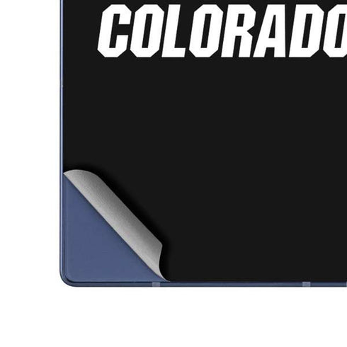 University of Colorado CU Logo on Black Galaxy Z Fold6 Skin