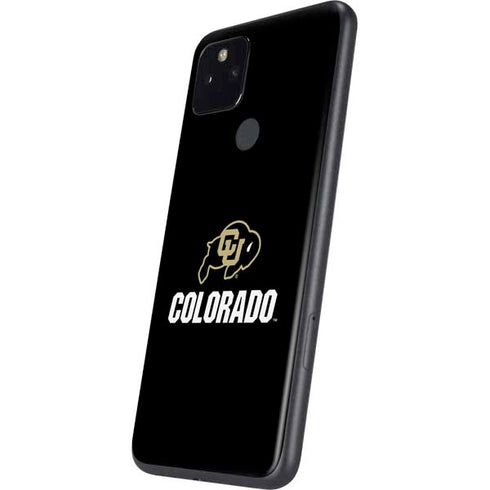 University of Colorado CU Logo on Black Google Pixel 4a 5G Skin
