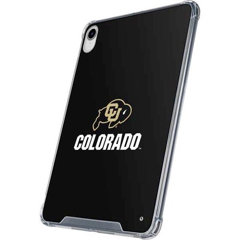 University of Colorado CU Logo on Black iPad 11th Gen (2025) Clear Case