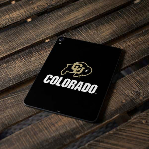 University of Colorado CU Logo on Black Apple iPad Pro Skin
