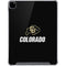 University of Colorado CU Logo on Black iPad Pro 12.9in (2020) Clear Case