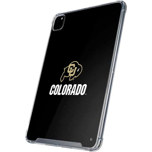 University of Colorado CU Logo on Black iPad Pro 12.9in (2020) Clear Case