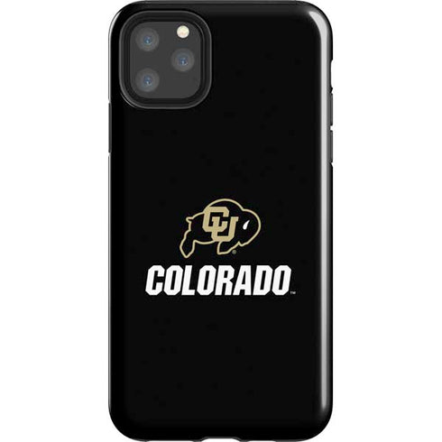 University of Colorado CU Logo on Black iPhone Cases