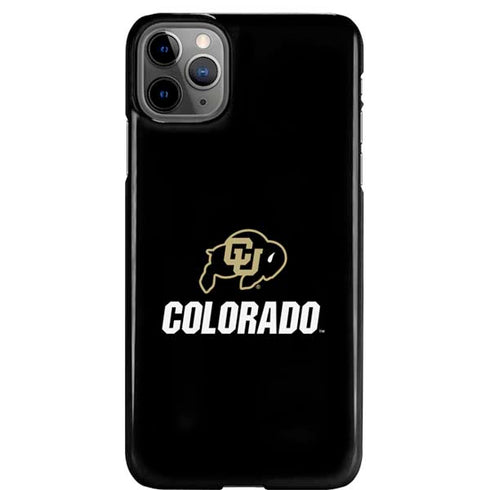 University of Colorado CU Logo on Black iPhone Cases