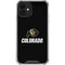 University of Colorado CU Logo on Black iPhone 12 Clear Case