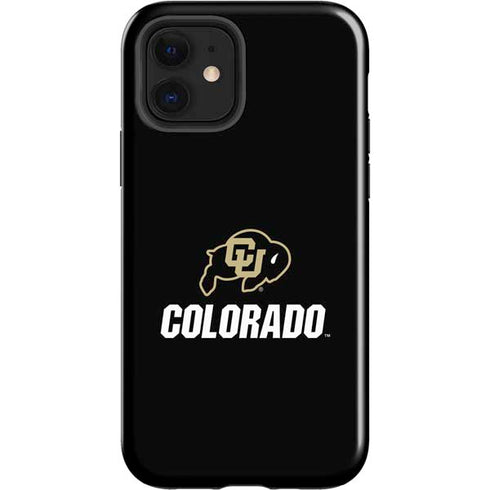 University of Colorado CU Logo on Black iPhone 12 Impact Case