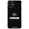 University of Colorado CU Logo on Black iPhone 12 Mini Clear Case