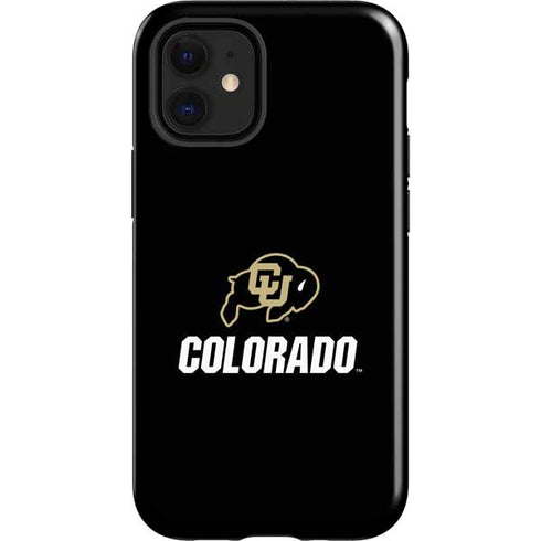 University of Colorado CU Logo on Black iPhone 12 Mini Impact Case
