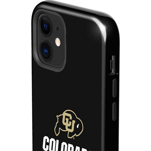 University of Colorado CU Logo on Black iPhone 12 Mini Impact Case