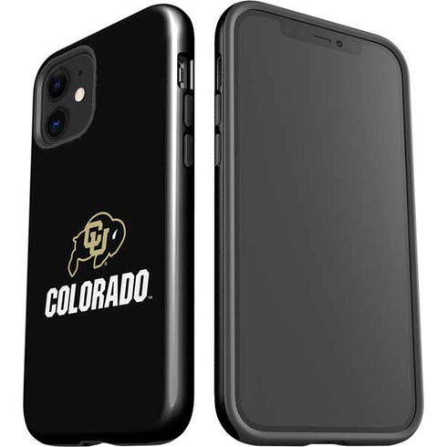 University of Colorado CU Logo on Black iPhone 12 Mini Impact Case