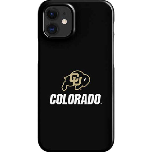 University of Colorado CU Logo on Black iPhone 12 Mini Lite Case