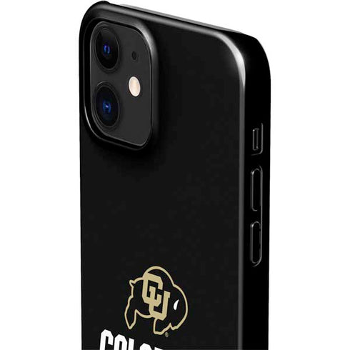 University of Colorado CU Logo on Black iPhone 12 Mini Lite Case