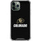 University of Colorado CU Logo on Black iPhone 12 Pro Clear Case