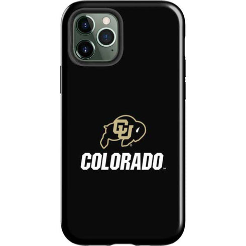 University of Colorado CU Logo on Black iPhone 12 Pro Impact Case